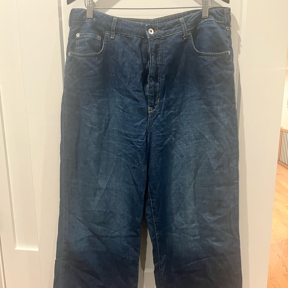 Pilcro/Anthropolgie wide leg jeans